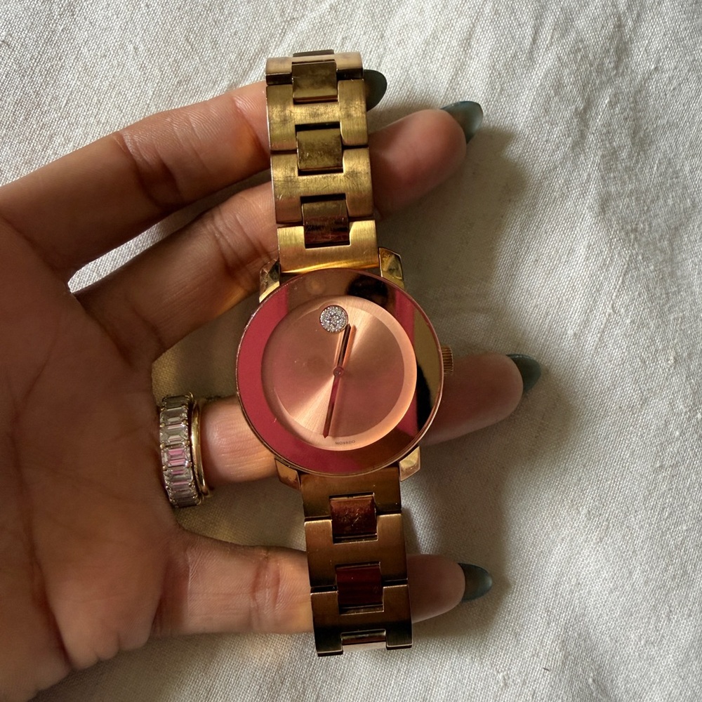 Movado Bold Stainless steel and Rose gold tone 36mm 3600086